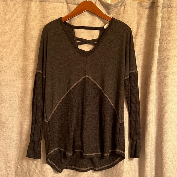 Gray Long Sleeve Tunic - Picture 1 of 5
